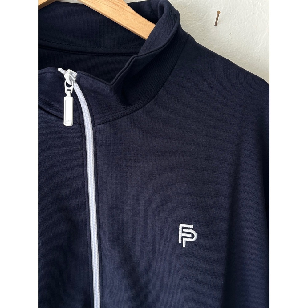 NEW Flint Park Mens Court Tennis Full Zip Jacket Embroidered Logo Size Medium - Picture 6 of 9